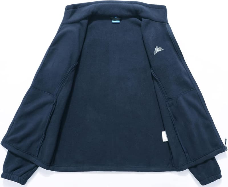 Women's Lightweight Polar Fleece Zip Jacket with Pockets