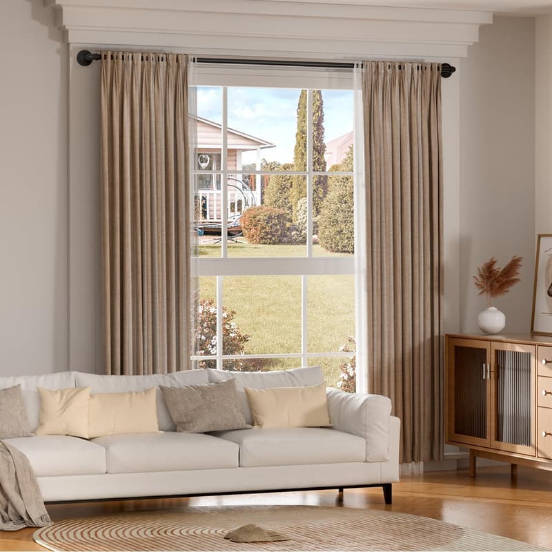 Blackout Wrap Around Curtain Rod, 28 to 48 Inches, Indoor/Outdoor