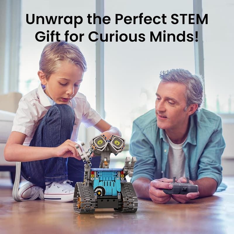 STEM Robot Building Kit with Remote Control for Kids 8-12