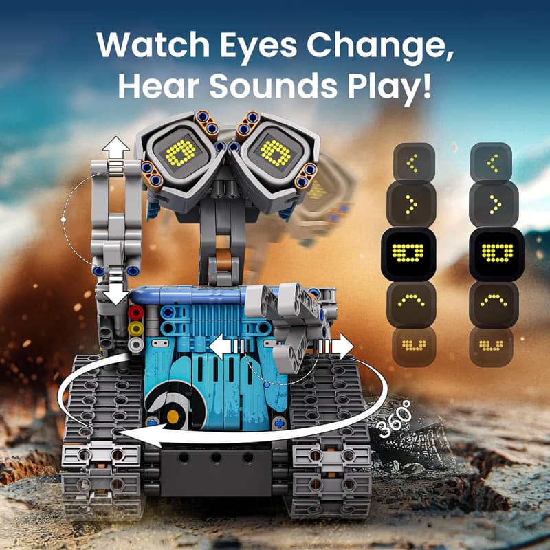 STEM Robot Building Kit with Remote Control for Kids 8-12