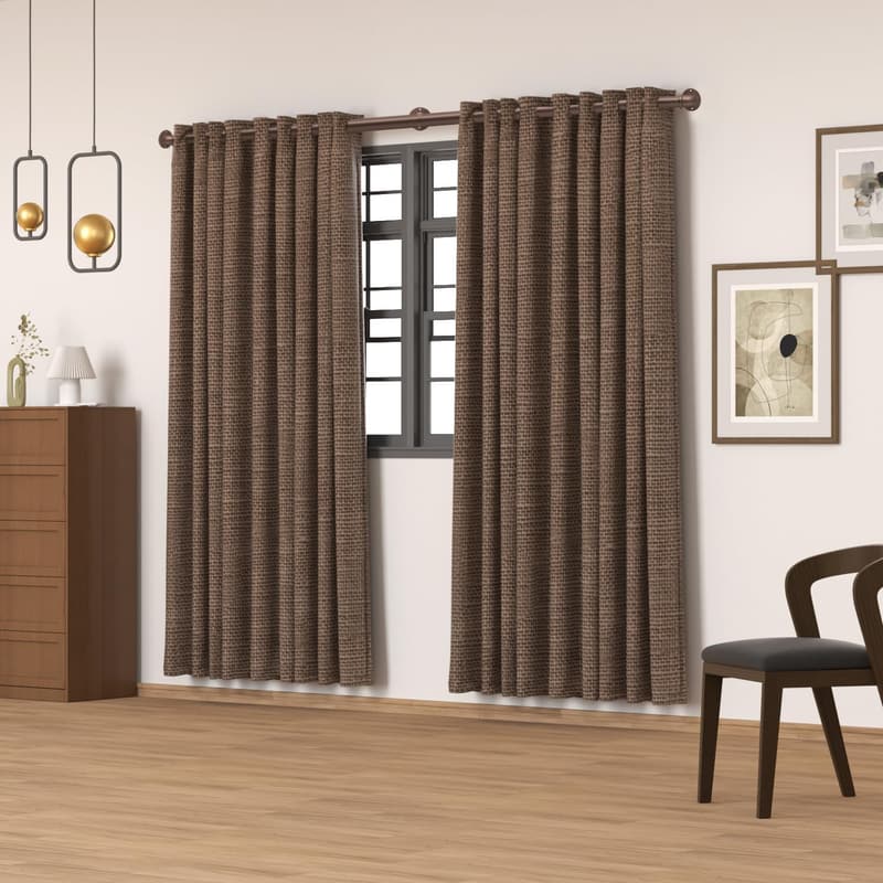 Adjustable Blackout Curtain Rods, 18-120 Inch, Farmhouse Style