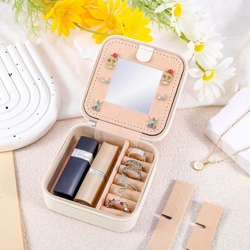 Personalized Mini Travel Jewelry Case for Women