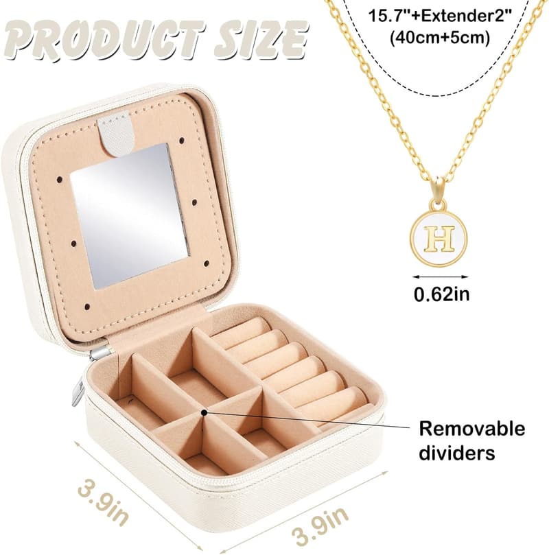 Personalized Mini Travel Jewelry Case for Women