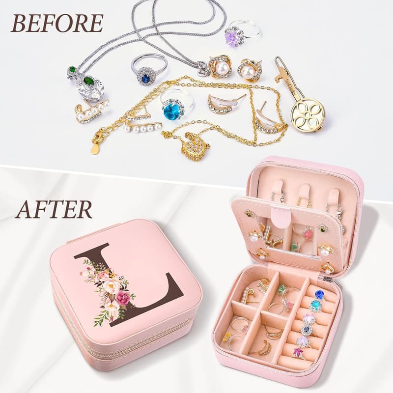 Personalized Travel Jewelry Box for Teen Girls