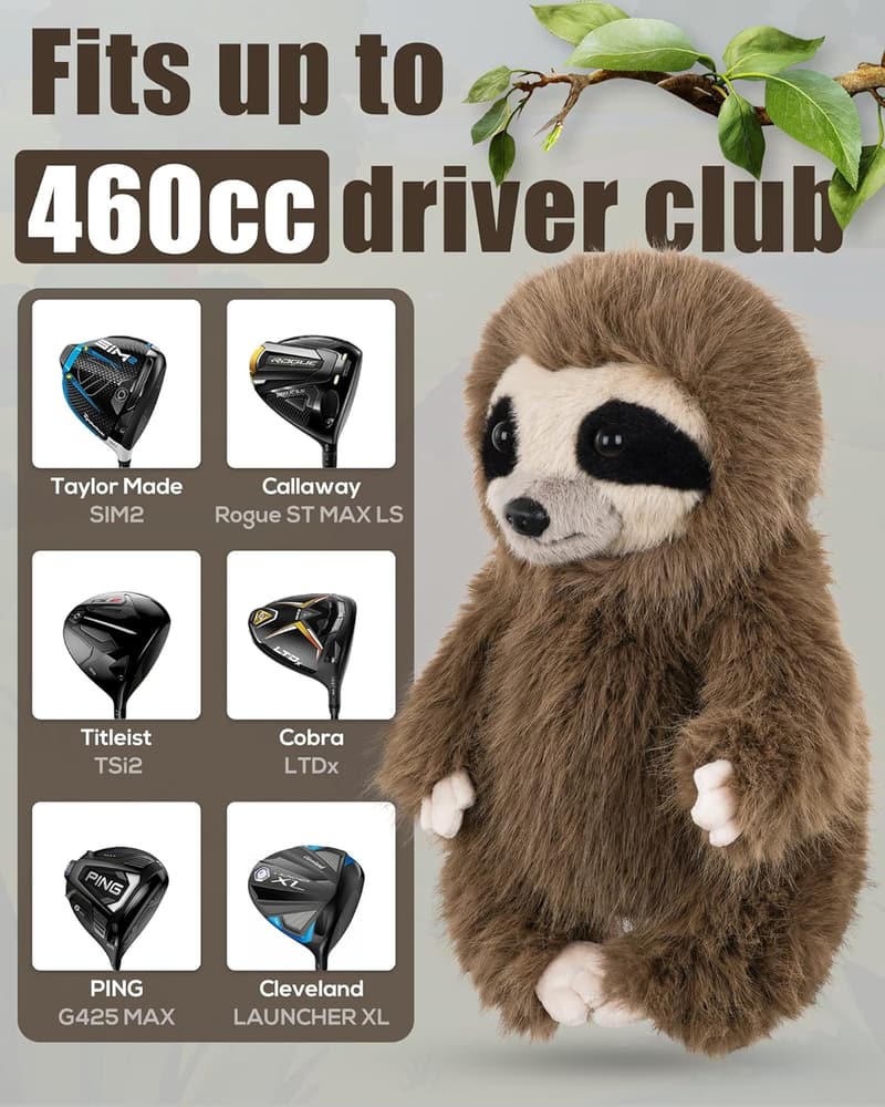 Funny Golf Driver Head Cover - Big Teeth Design for 460cc Clubs
