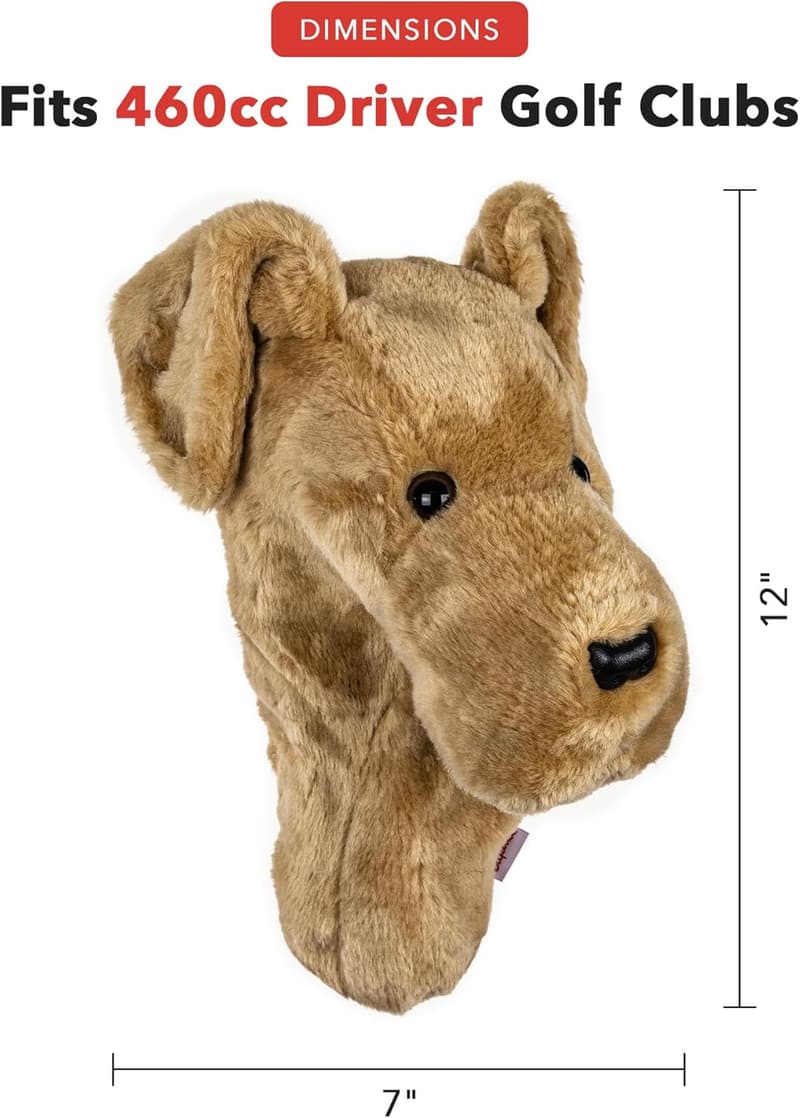 Yellow Lab Driver Headcover | Premium Golf Club Protection