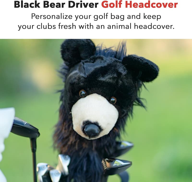 Black Bear Driver Headcover | Premium Golf Club Protection