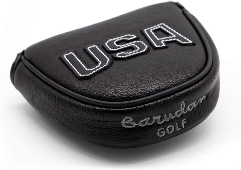 Magnetic Golf Putter Headcover in Durable PU Leather