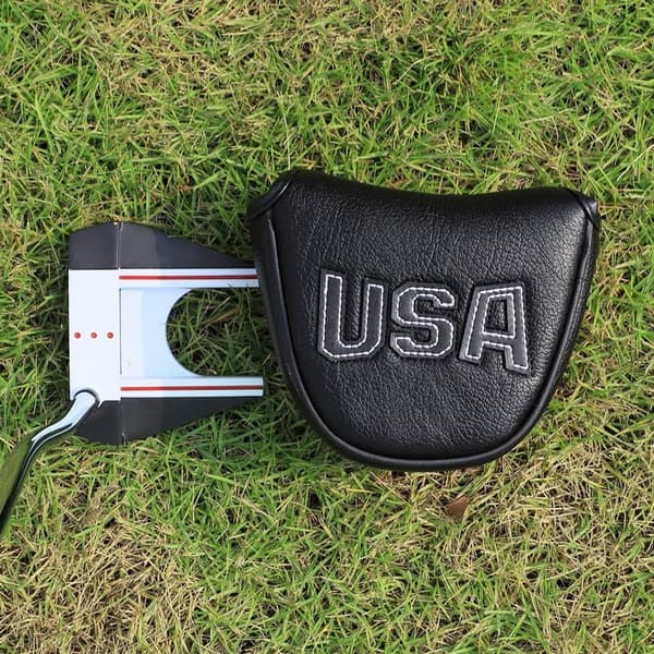 Magnetic Golf Putter Headcover in Durable PU Leather