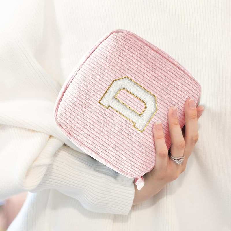 Personalized Monogram Makeup Bag for Women – Cute Travel Pouch