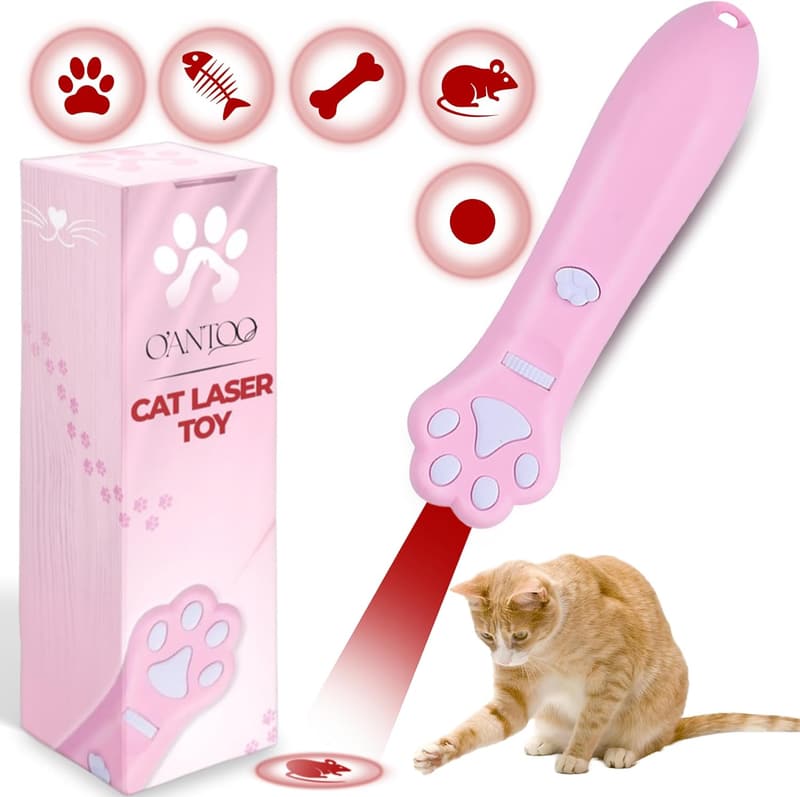 Interactive Wall Projector Cat Toy – 5 Designs for Pets