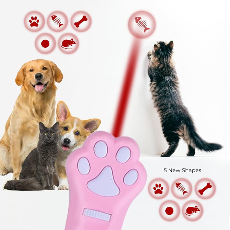 Interactive Wall Projector Cat Toy – 5 Designs for Pets