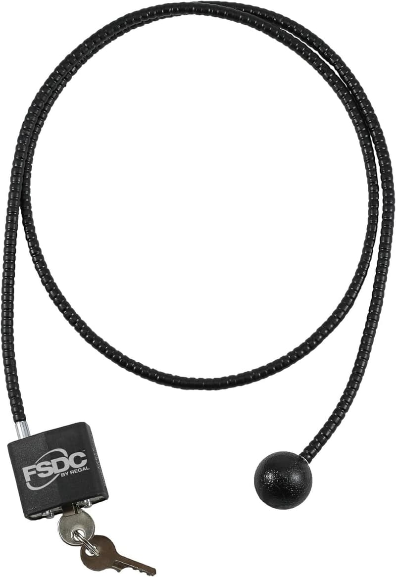 California DOJ-Approved Keyed Cable Gun Lock for Rifles & Shotguns