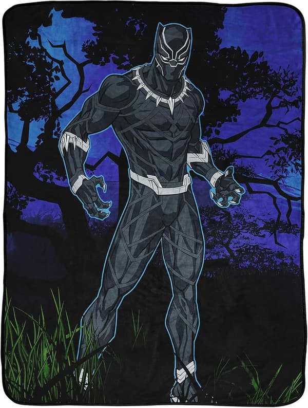 Black Panther Throw Blanket - Super Soft Fleece for Kids