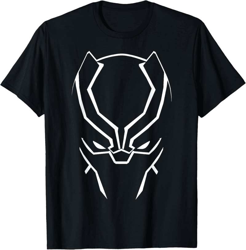 Black Panther Big Face T-Shirt for Marvel Fans