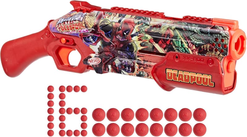 Marvel Deadpool Blaster with 16 Accu-Rounds for Teens