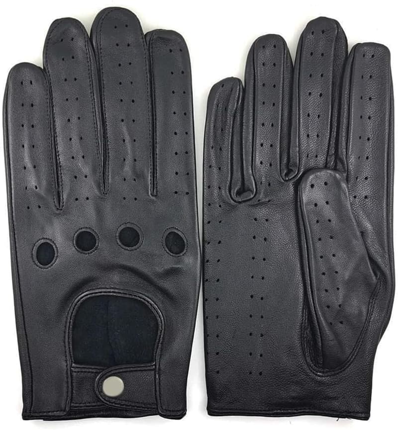Men's Italian Lambskin Touchscreen Driving Gloves