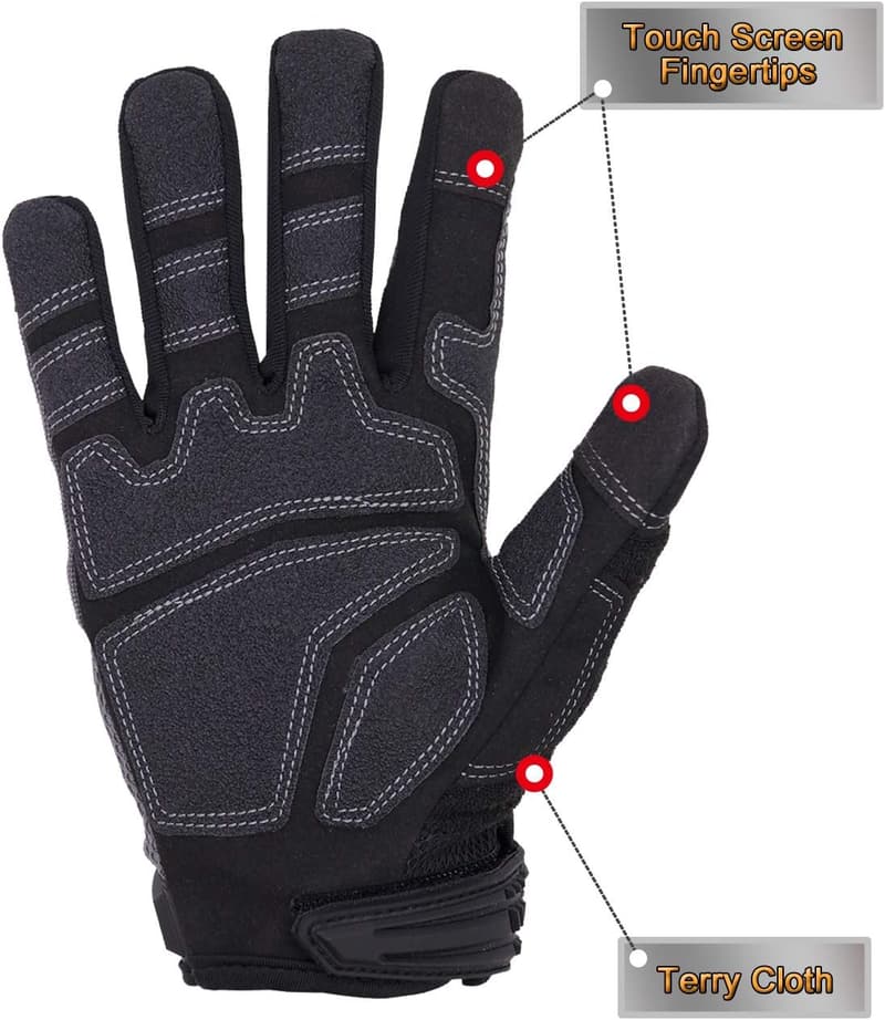 Touch Screen Utility Work Gloves for Men & Women
