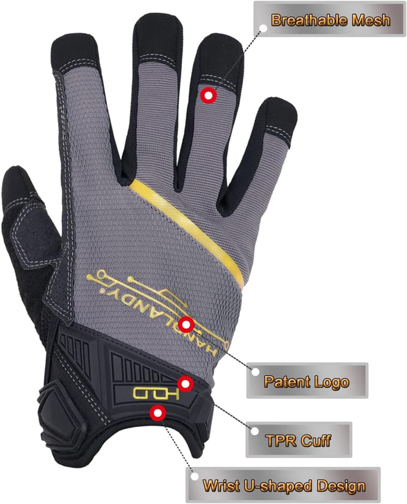 Touch Screen Utility Work Gloves for Men & Women