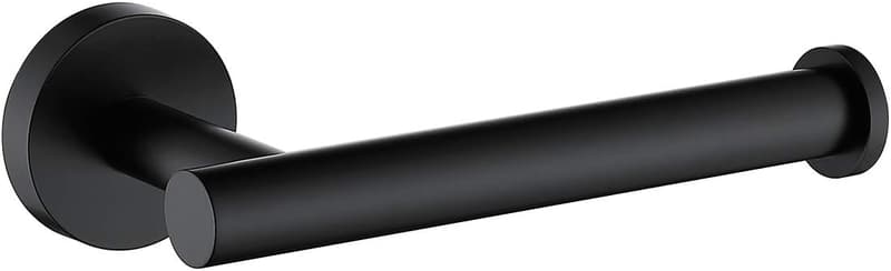 Matte Black Stainless Steel Toilet Paper Holder for Bathroom