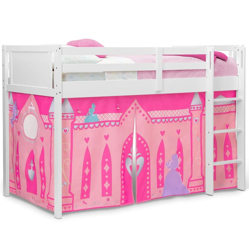 Disney Princess Loft Bed Tent Curtain Set for Low Twin