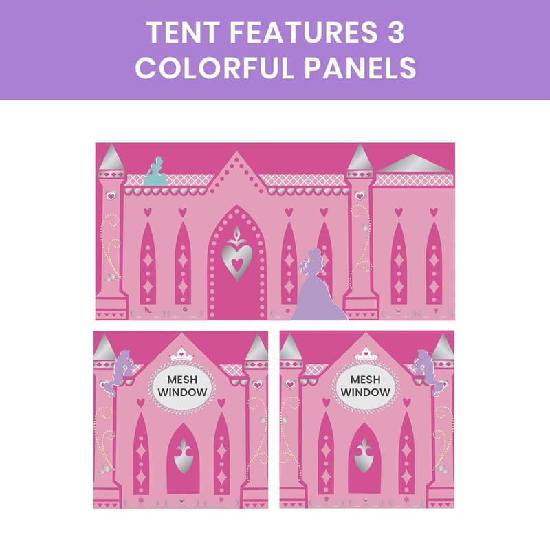 Disney Princess Loft Bed Tent Curtain Set for Low Twin