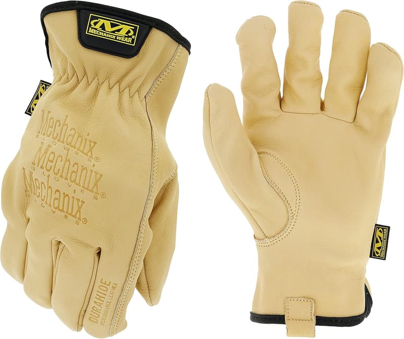 Durahide Water Resistant Leather Work Gloves - Tan, X-Large