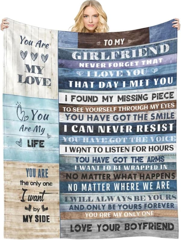 Anniversary Blanket for Girlfriend - 