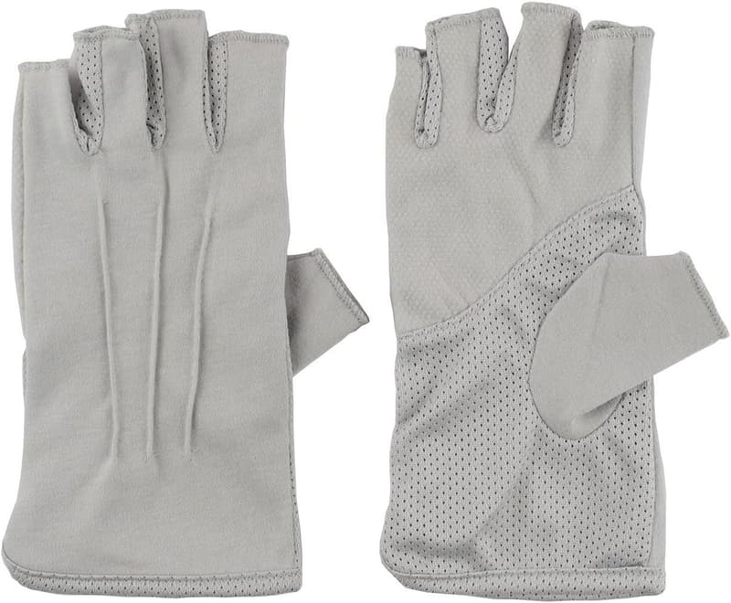 Men's UV Protection Cotton Fingerless Driving Gloves