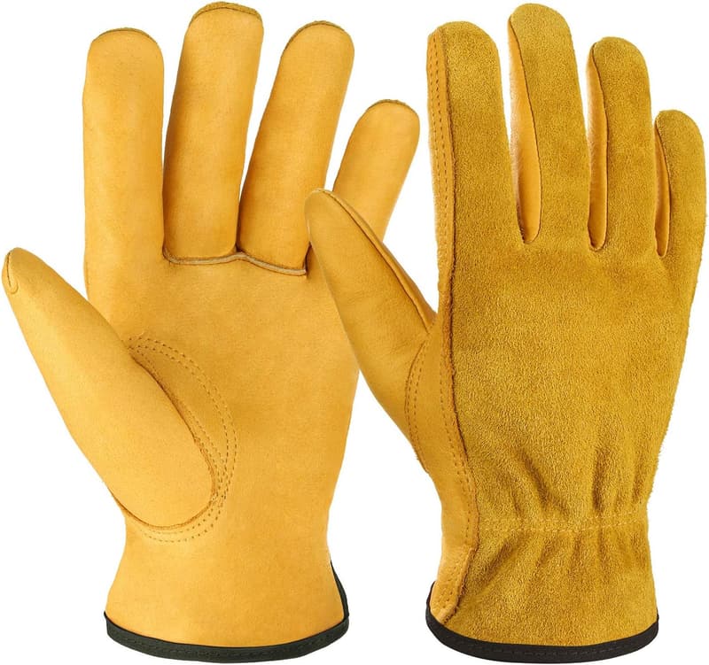 Tough Cowhide Work Gloves for Men and Women - Flex Grip, X-Large