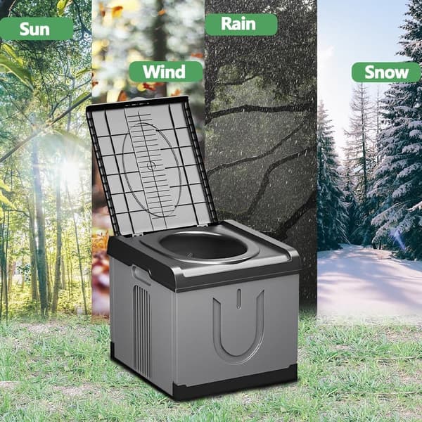 Large Portable Foldable Toilet for Camping & Outdoor Use