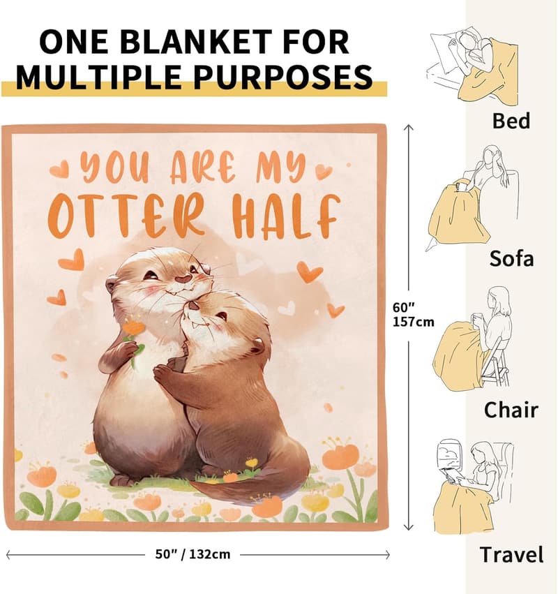 Anniversary Blanket Gift for Women - 50