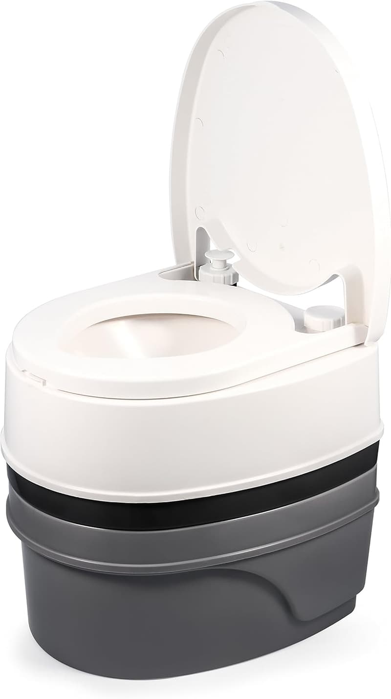 Portable Travel Toilet for Camping & RV - 5.3 Gallon