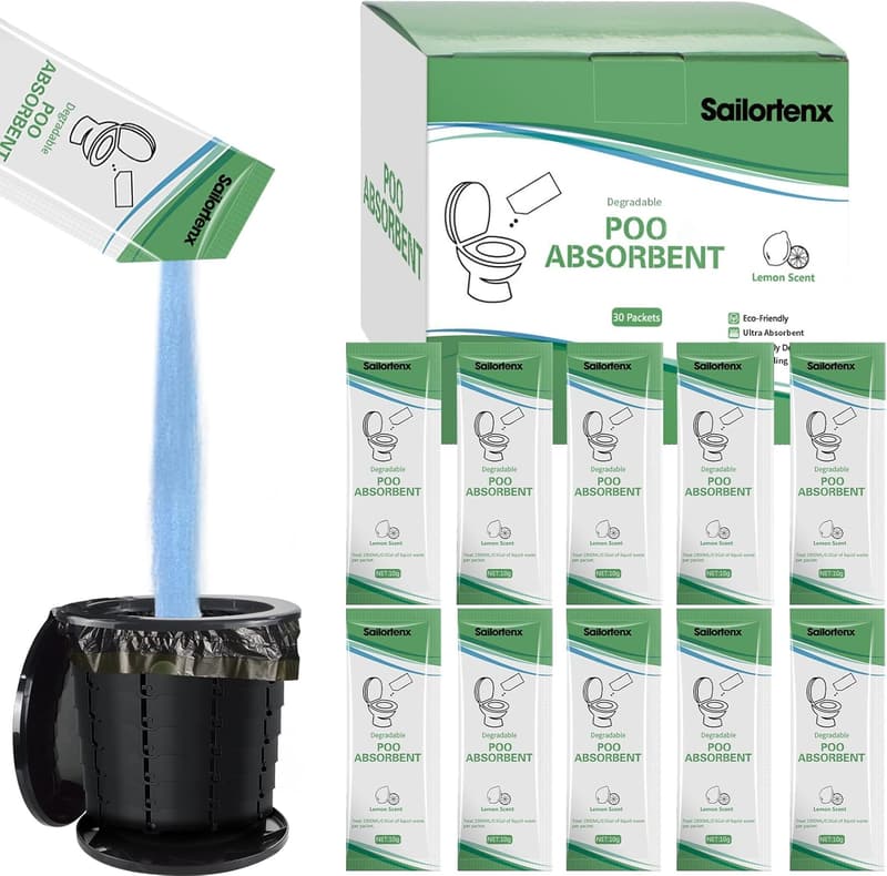 Eco-Friendly Gelling Absorbent for Portable Toilets