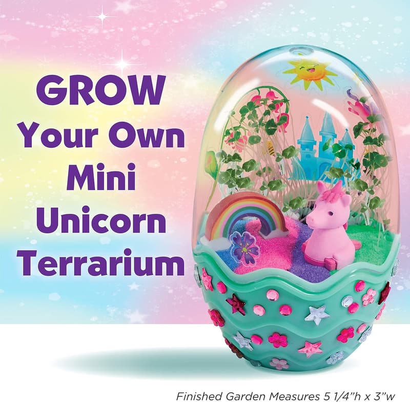 Unicorn Terrarium Kit for Kids - Creative Gifts for Ages 6+