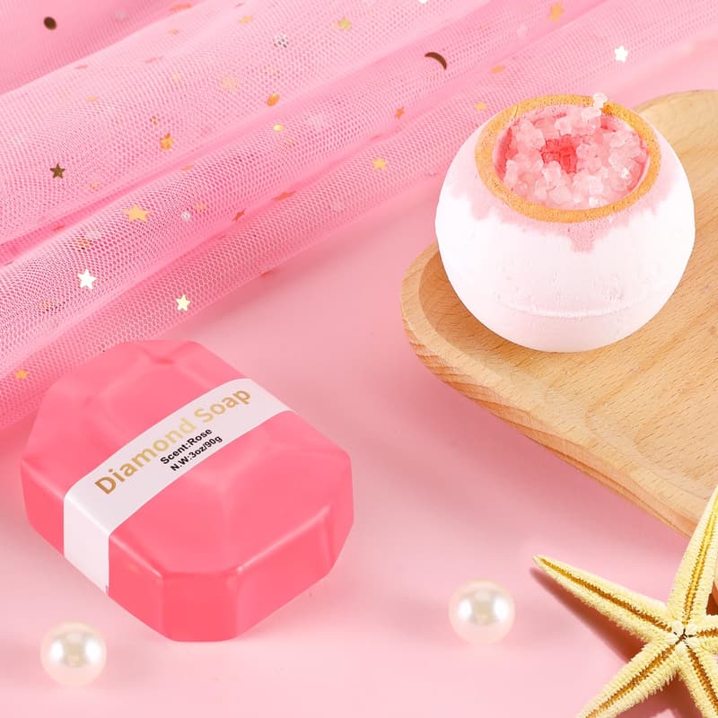 Rose Spa Gift Set - Unique Self-Care Birthday Gift for Women
