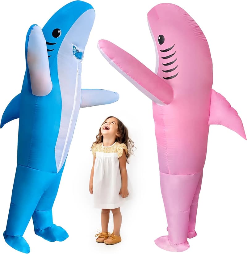 Inflatable Shark Costume - 2 Packs for Parties and Events