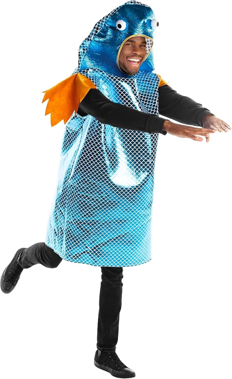 Funky Fisherman's Halloween Fish Costume for Adults