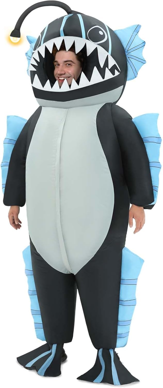 Anglerfish Inflatable Costume for Adults - Funny Halloween Outfit