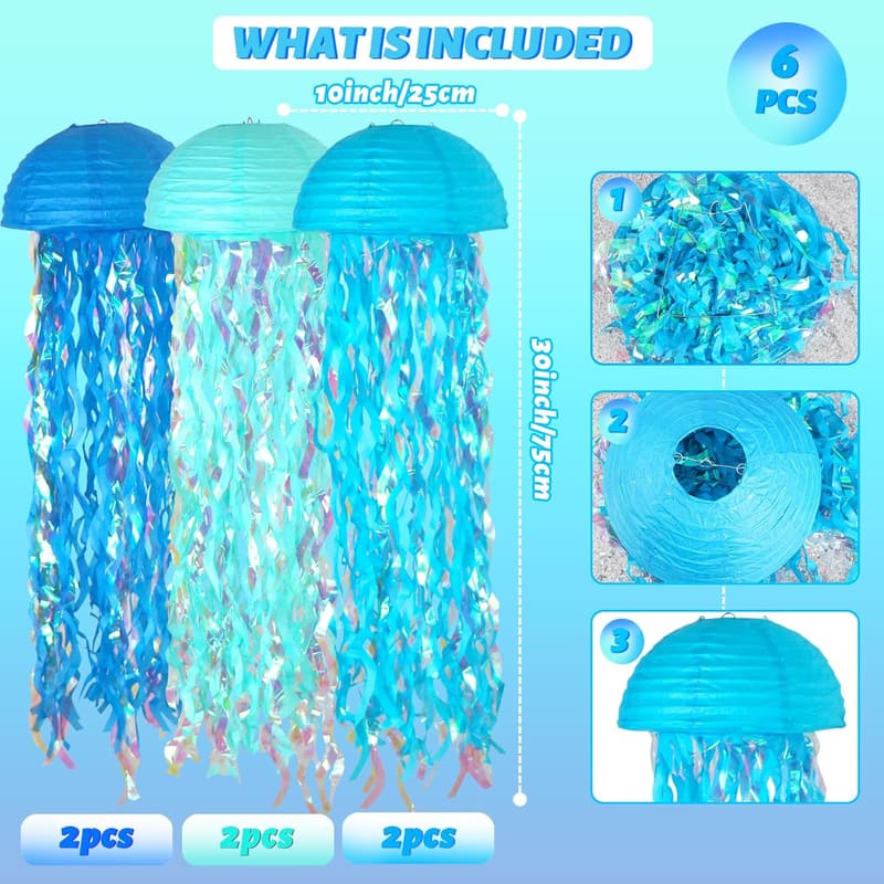 Under the Sea Mermaid Birthday Party Paper Lanterns