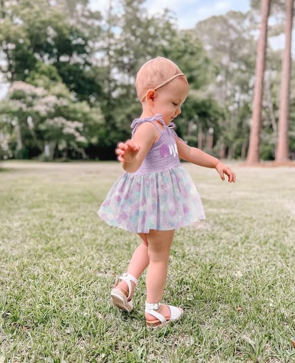 1st Birthday Tulle Romper Dress for Baby Girl Cake Smash