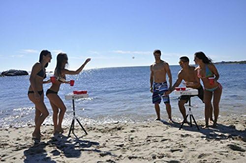 Portable Beer Pong Table with Backpack Case and Balls