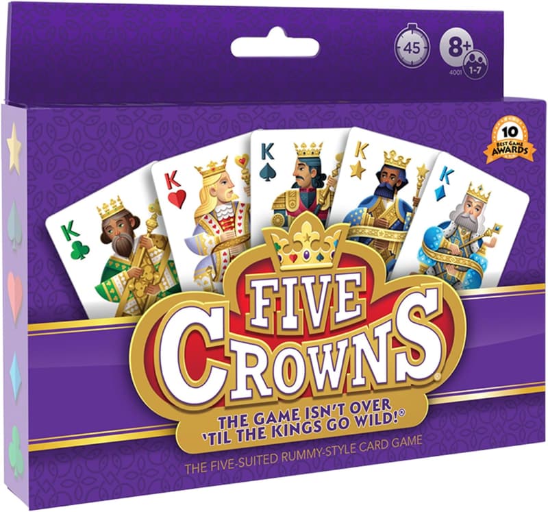 Five Crowns Rummy-Style Card Game for Ages 8+