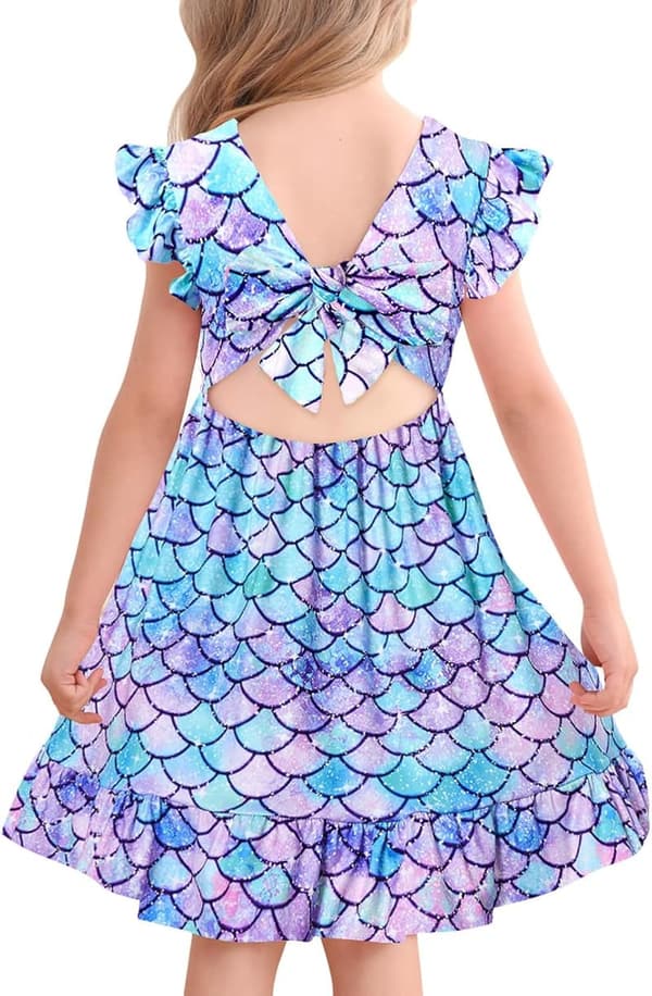 Toddler Summer Ruffle Backless Party Dress