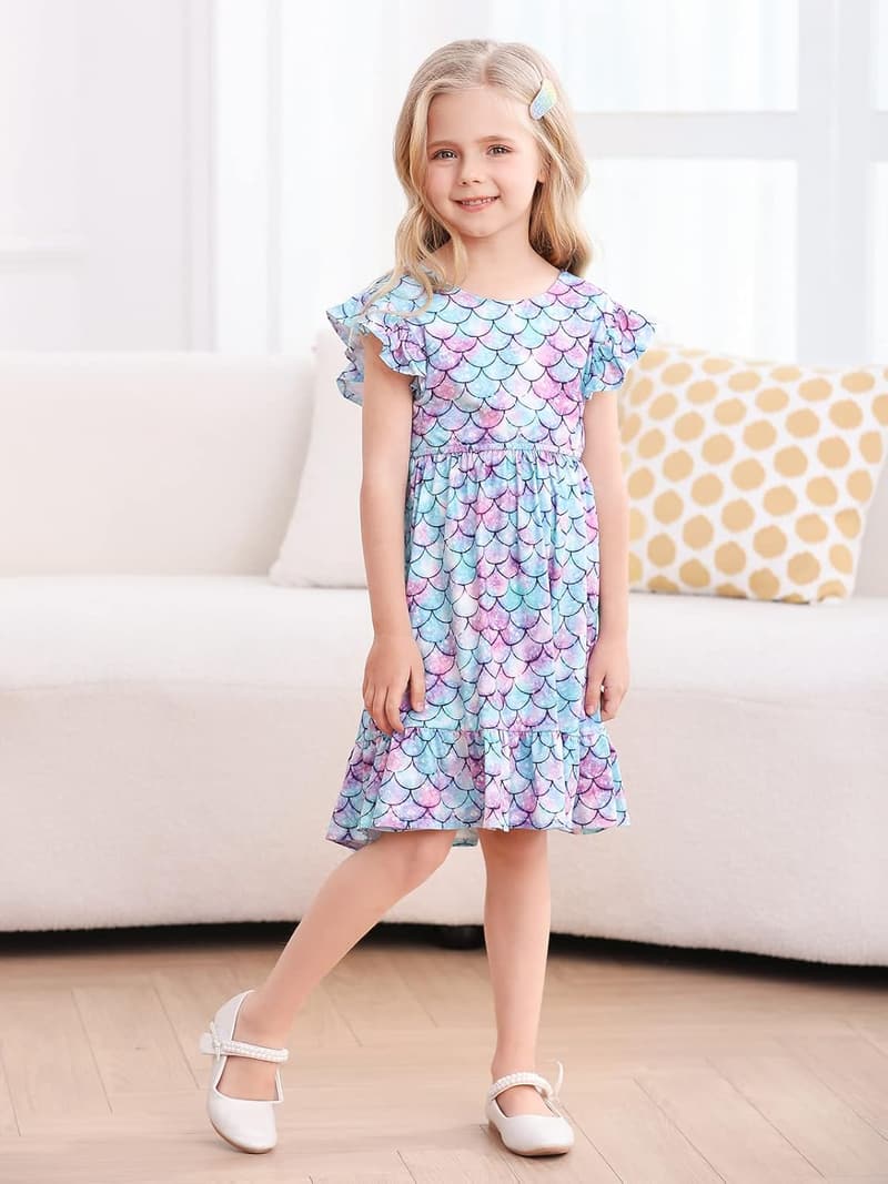 Toddler Summer Ruffle Backless Party Dress
