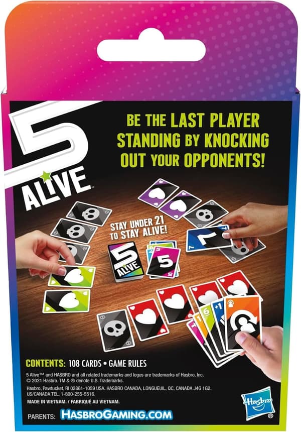 5 Alive Card Game - Fast-Paced Family Fun for Ages 8+