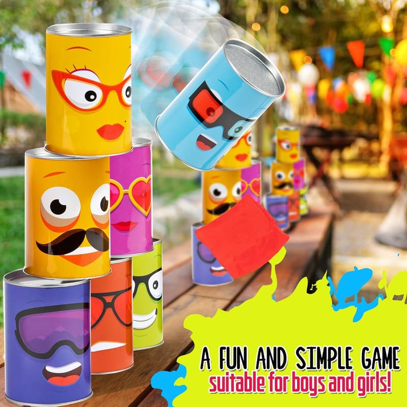 Tin Can Alley Toss Game - 13 Piece Family Fun Set