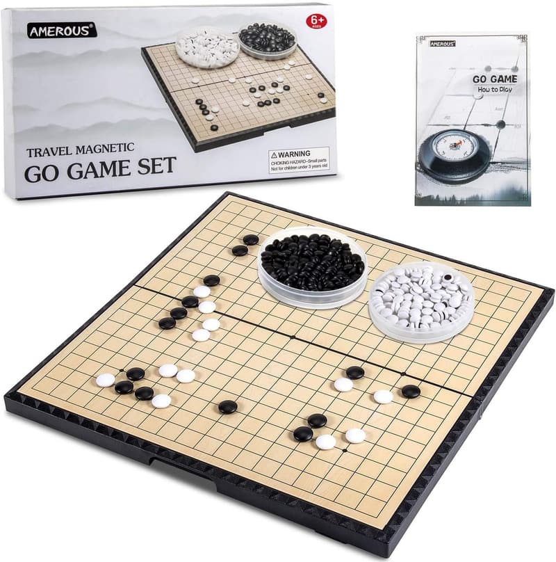 Travel Foldable Magnetic Go Game Set for Kids & Adults
