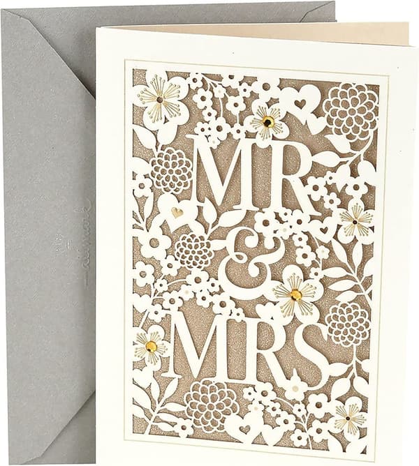 Mr. & Mrs. Wedding Card - Hallmark Design