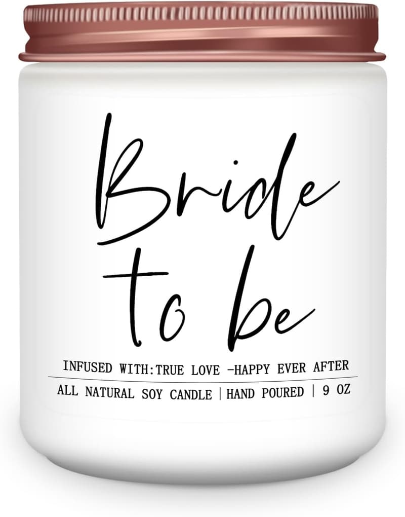 Engagement Gift: Unique 9oz Scented Candle for Bride